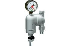 Фильтр FAR 100мкм, с манометром, Max: 95 C, 25 бар. Поворотное соединение 1/2&quot; ВР-НР (+ EPDM прокладка FD 8722 12 — 2 шт.) FA 39A6 1210087