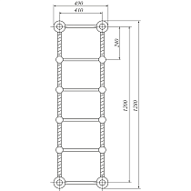 Полотенцесушитель водяной Migliore Edera 128x49 ML.EDR-HY.210.BR бронза