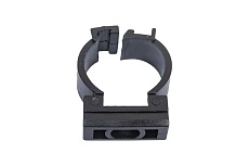 Держатель с фиксатором для труб Greenel D20 мм, черный, 100 шт. GE50181-05