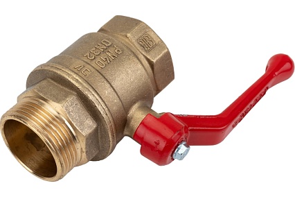 Шаровой для воды Valfex 1 1/4" ВР/НР ручка-рычаг, латунный 11Б27фт1М VF.215.LR1.114.Bir