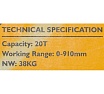 Гидравлический напольный пресс JCB 20 т JCB-TY20002(60665)