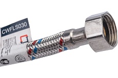 Подводка для смесителей СТМ сталь 1/2xM10x 40 см., длинный штуцер CWFLS040