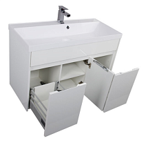Мебель для ванной Aquanet Латина 100 см белый