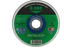 Отрезной диск по металлу METAL-CUT A46T-BF, F41, 125x1.6x22.23 мм D.BOR D-F41-MC-125-16-22