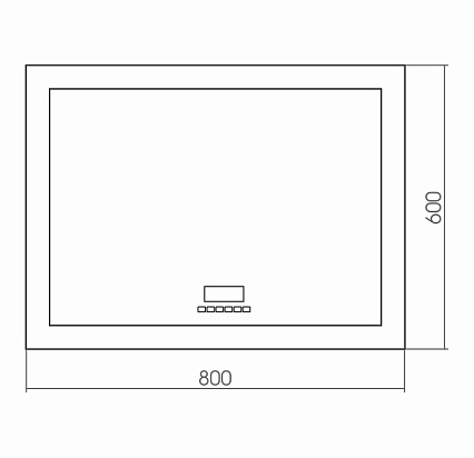 Зеркало Silver Mirrors Norma neo 80x60 см с многофункц.модулем