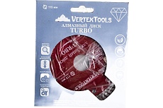 Диск алмазный турбо (115х22.2 мм) Vertextools 04-115-18