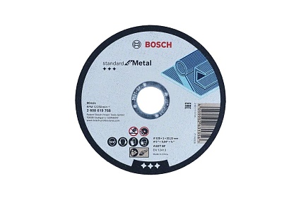 Отрезной диск Standard for Metal 125x1х22.2 мм Bosch 2608619768