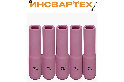 Сопло керамическое TIG Инсвартех удлиненное 17-18-26 10N №7L, 10 шт IST0196