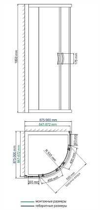 Душевой уголок WasserKRAFT Lippe 45S01 90x90