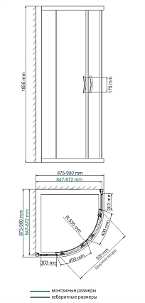 Душевой уголок WasserKRAFT Lippe 45S01 90x90