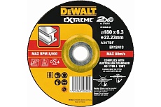 Круг зачистной по металлу EXTREME 180x6.3x22.23 мм, тип 27 DeWalt DT43948-QZ
