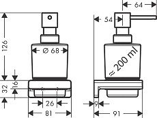 Дозатор Hansgrohe AddStoris Universal 41745700