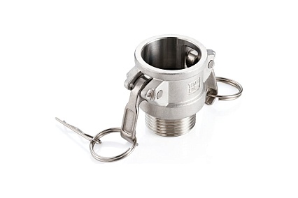 Камлок тип B TITAN LOCK серия EcoLine розетка, наружая резьба BSP 1 1/4, AISI304, TL125BSS-EL