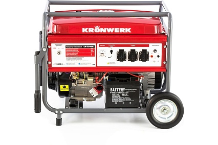 Бензиновый генератор Kronwerk LK 7500E, 6,5 кВт, 220В, бак 25 л, электростартер 94694
