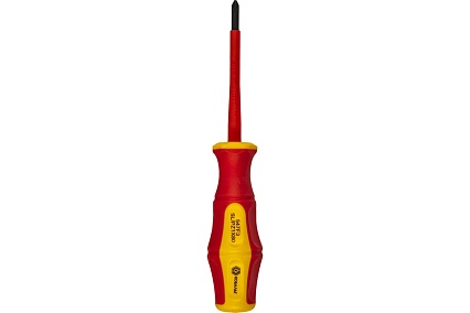 Диэлектрическая отвертка КОБАЛЬТ Ultra Grip FL/PZ-1x80 мм, CR-V, двухкомпонентная рукоятка 799-727