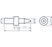 Термосверло торцующее H-Tools М12 шаг 1.75мм 10.9x20.5/45мм S=12мм 3601090