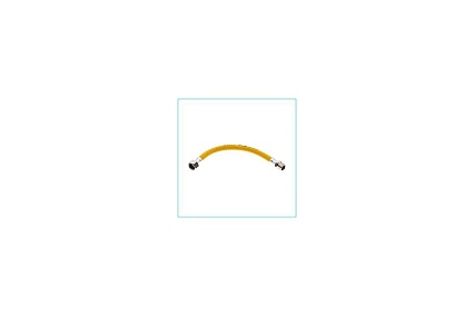 Подводка для газа СТМ ГАЗ сильфонная, 3/4", гайка-штуцер, 100 см CGHM3410