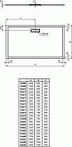 Поддон для душа Ideal Standart Ultra Flat New 160x80, белый глянцевый