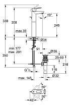 Смеситель для раковины Grohe BauLoop 32856000