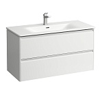 Тумба с раковиной Laufen Palace 100х45х54 см с раковиной Slim, белый глянцевый