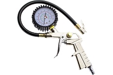 Пневматический пистолет для подкачки шин Чеглок с манометром до 15 атм., 90-01-515