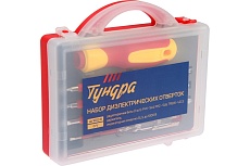Набор диэлектрических отверток Тундра CrV, двухсторонние биты 3 шт., до 1000 В 7644111