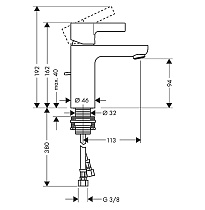 Смеситель для раковины Hansgrohe Metris S 31060000