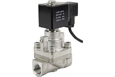 Электромагнитный клапан DN.ru V2W-901P-NC Ду40 Ру6-80 НЗ PTFE 220В AC D130-02734