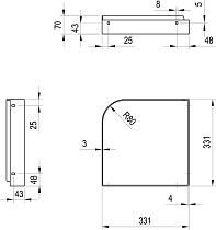 Консоль для раковины Ravak Yard X01775 белый