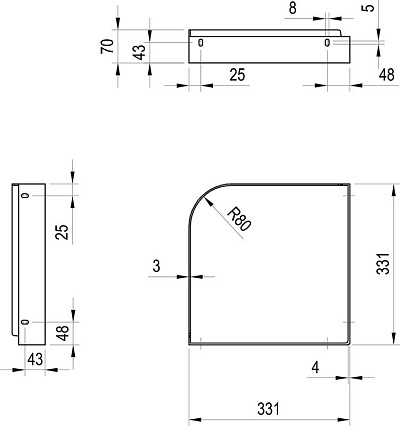 Консоль для раковины Ravak Yard X01775 белый