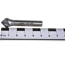 Зенкер конический 3-х канавочный (12.4х54 мм; хвостовик 8 мм; HSS) Bucovice Tools 741124
