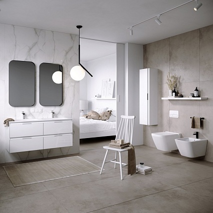 Мебель для ванной Aqwella Accent 120 см, белый
