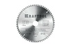 Пильный диск по алюминию Kraftool Multi material 216x30 мм, 64Т 36953-216-30