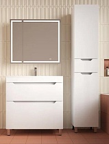 Мебель для ванной Style Line Остин 80 см напольная, белый матовый