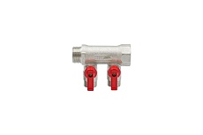 Коллектор VRT 3/4&quot;x1/2&quot;, с отсечными кранами, 2 выхода 531861
