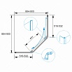 Душевой уголок RGW Passage PA-86B 90x90 прозрачное, черный 38088699-14