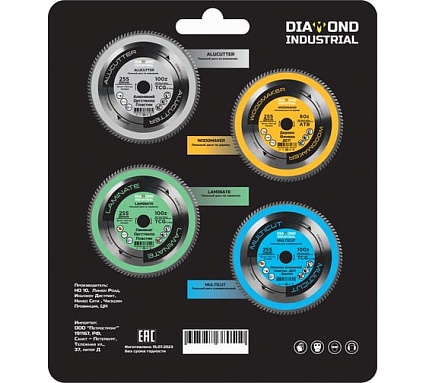 Диск пильный по ламинату, пластику 216х30 мм, Z=80 TCG Laminate Diamond Industrial DIDL216Z80