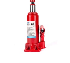 Гидравлический бутылочный домкрат 5 т в коробке /красный/ Autovirazh AV-074205