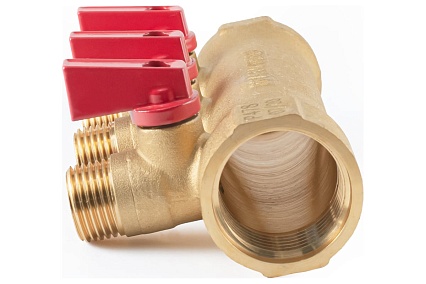 Коллектор с шаровыми кранами PROFACTOR в/н 1" х 3 вых 1/2"нар PF MV 265.3