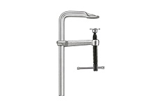 Струбцина BESSEY цельнометаллическая 160/80, 6 кН, Т-ручка BE-GZ16K