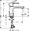 Смеситель для раковины Hansgrohe Rebris S 72510000 хром