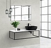 Консоль с раковиной BelBagno 140 см, черный матовый