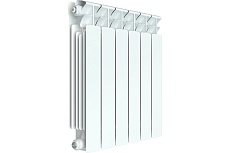 Биметаллический радиатор Rifar BASE 500 6 секций, боковое подключение RAN30H1KPVC35B