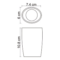 Стакан WasserKRAFT Dinkel K-4628 белый