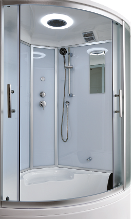 Душевая кабина Timo Standart T-6625SF Silver Fabric 120x120, без г/м, матовые стекла, хром