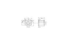 Линейный подшипник TECHNIX в сборе с корпусом SCS30-UU SCS30UUTECHNIX