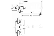 Смеситель универсальный Ideal Standard Cerasprint 2012 B9569AA