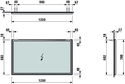 Зеркало Laufen Frame 25 4.4740.7.900.144.1 120 см