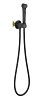 Смеситель Aquatek Европа AQ1020MB с гигиеническим душем, черный матовый