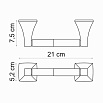 Держатель туалетной бумаги WasserKRAFT Wern K-2522